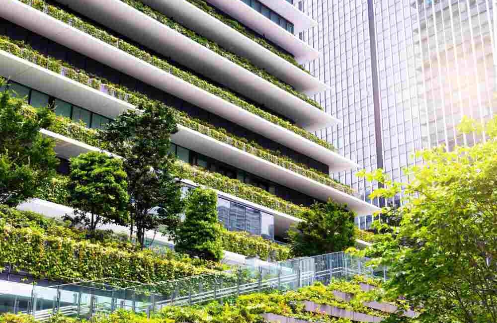 Green building of a sustainability company